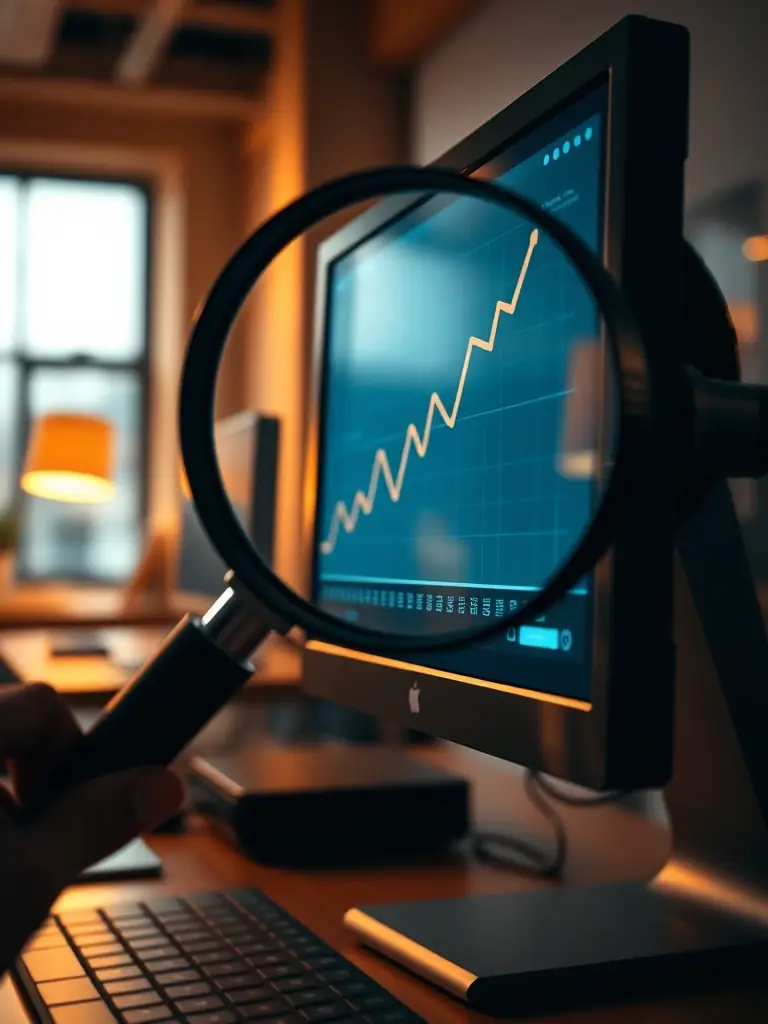 A graph showing an upward trend in profits, representing the increased return on investment (ROI) from AgenWora's marketing analytics.